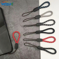 Pasek do telefonu komórkowego krótka smycz do kluczy karta identyfikacyjna telefon komórkowy uniwersalne smycze do trzymania 6 kolorów ręczny sznur odporny na zużycie pasek 1